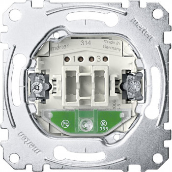 Merten pois-/valvontakytkinosa MEG3602-0000 2-napainen 16AX AC250V