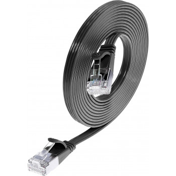 Wirewin Slim Cat6 U/FTP -verkkokaapeli RJ45, 10 m, harmaa