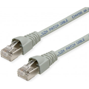 Telegärtner MP8 FS 500 Cat.6A -patchkaapeli RJ45, LSZH, 8 m, harmaa