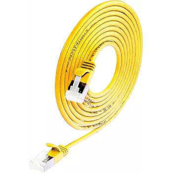 Wirewin Slim Cat6a U/FTP -patchkaapeli RJ45, 5 m, keltainen
