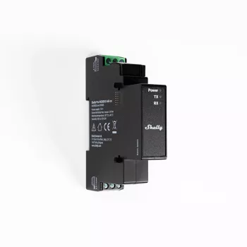 Shelly Pro Modbus -lisäosa RS485, DIN-kiskotarvike
