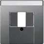 Gira kansi BSF TAE/USB, ruostumaton teräs, 0876600