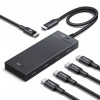Ugreen USB-C-keskitin 4x USB-C 3.2 / 1x USB-C 100W PD CM806 musta