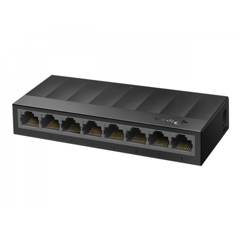 TP-Link TL-LS1008G kytkin, 8x 10/100/1000 Mbit/s