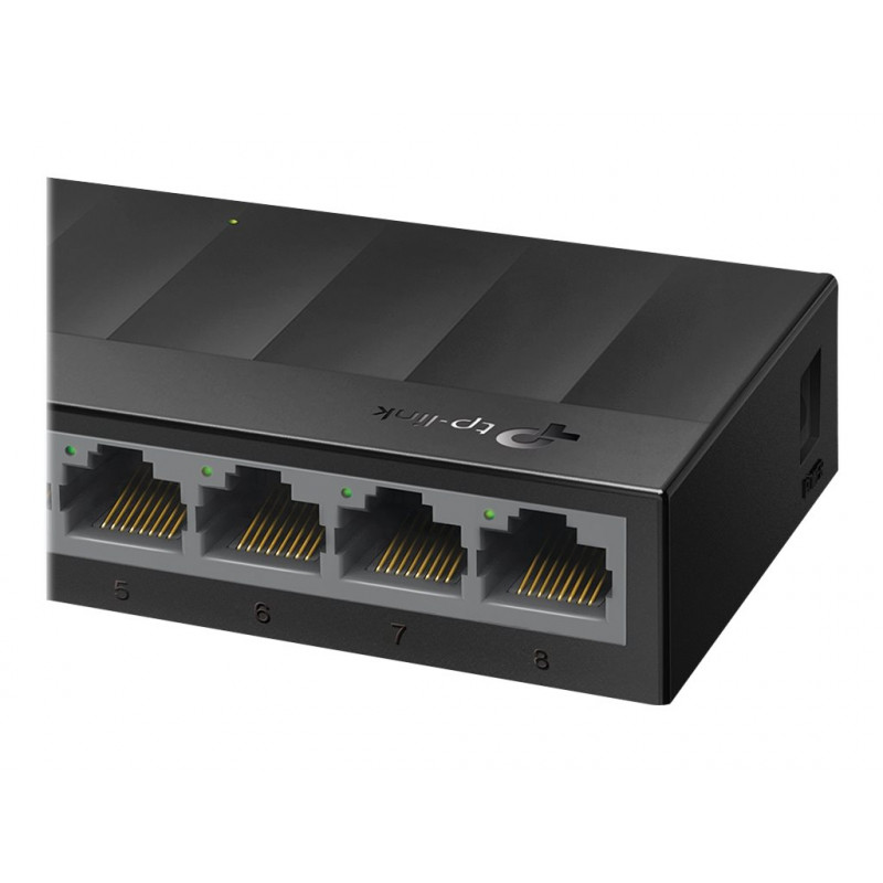 TP-Link TL-LS1008G kytkin, 8x 10/100/1000 Mbit/s