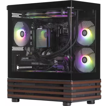 Thermaltake LCGS View 170WS pöytätietokone, musta/puu, Windows 11 Home