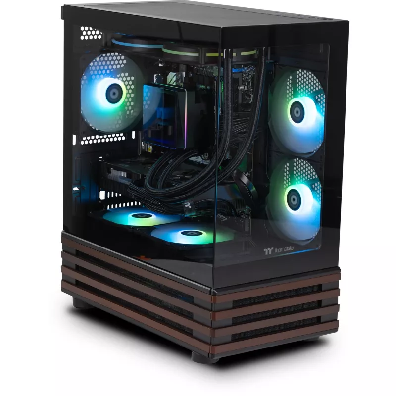 Thermaltake LCGS View 170WS pöytätietokone, musta/puu, Windows 11 Home