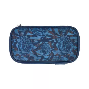 herlitz be.bag beatBox penaali Camo Tiger, polyesteri, XXL-vetoketju pääosastossa