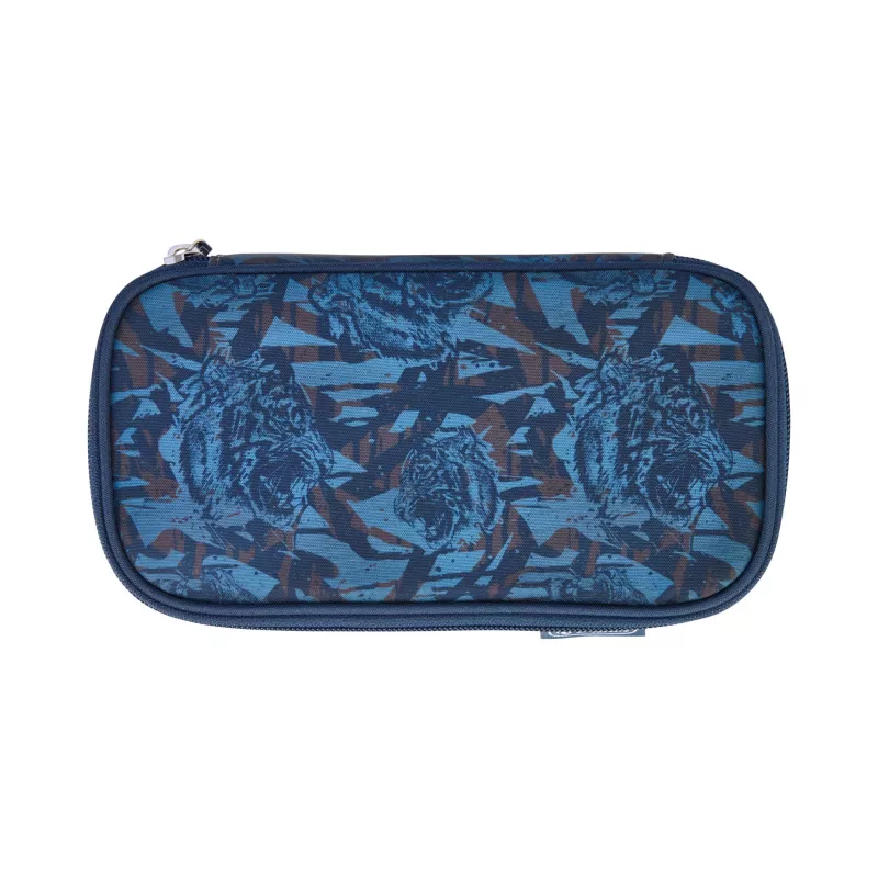herlitz be.bag beatBox penaali Camo Tiger, polyesteri, XXL-vetoketju pääosastossa