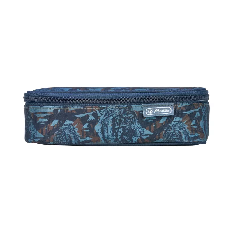herlitz be.bag beatBox penaali Camo Tiger, polyesteri, XXL-vetoketju pääosastossa