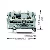 WAGO 2002-1201 liitinrima, 5,2 mm, 48,5 mm, 32,9 mm, 800 V