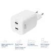 ACT USB-C laturi 100W 2-porttinen Power Delivery 3.2, PPS, AVS, QuickCharge ja GaNFast