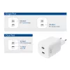 ACT USB-C laturi 100W 2-porttinen Power Delivery 3.2, PPS, AVS, QuickCharge ja GaNFast
