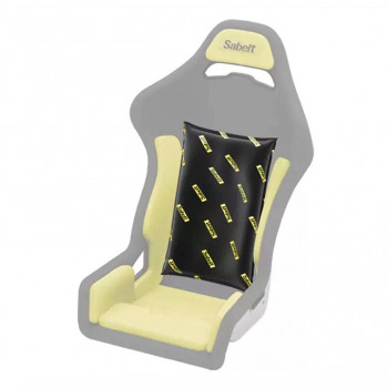 Sabelt Sim Foam Pro Kit selkänoja, muotonsa säilyttävä selkäpehmuste, ergonominen, 40x65 cm, musta