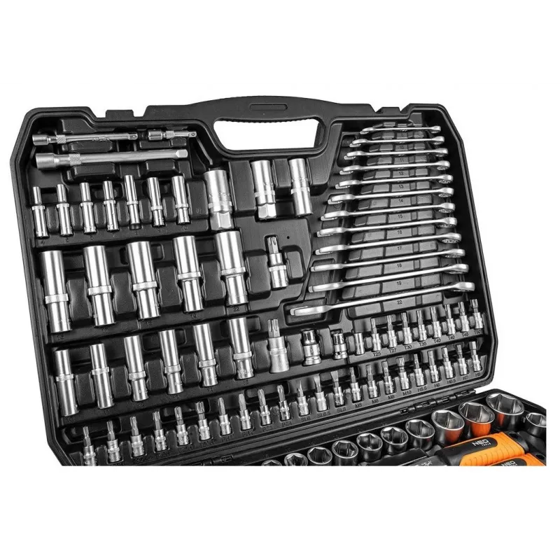 Neo Tools 10-218 työkalusarja, 300 osaa, 1/2, 3/8, 1/4 vääntö