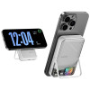 SHARGE ICEMAG 2 varavirtalähde, 10000 mAh, 15 W Qi2, 30 W USB-C, läpinäkyvä