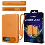 3mk incharge® Genesis Qi 2 25W langaton laturi + PD45W, integroitu USB-C-kaapeli, oranssi