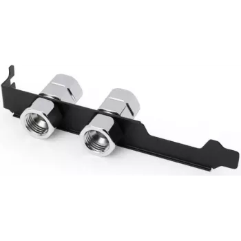 Alphacool ES PCIe-korttipaikan peitelevy 2x G1/4 IG ja kaapelinläpivienti