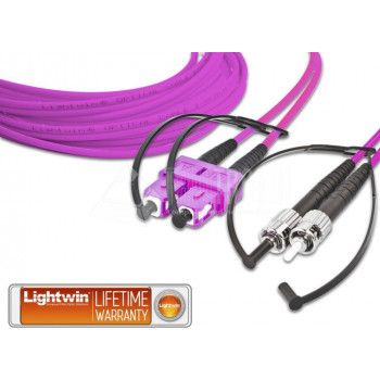 Lightwin kuitu-patchkaapeli SC-ST OM4, 2 m, violetti