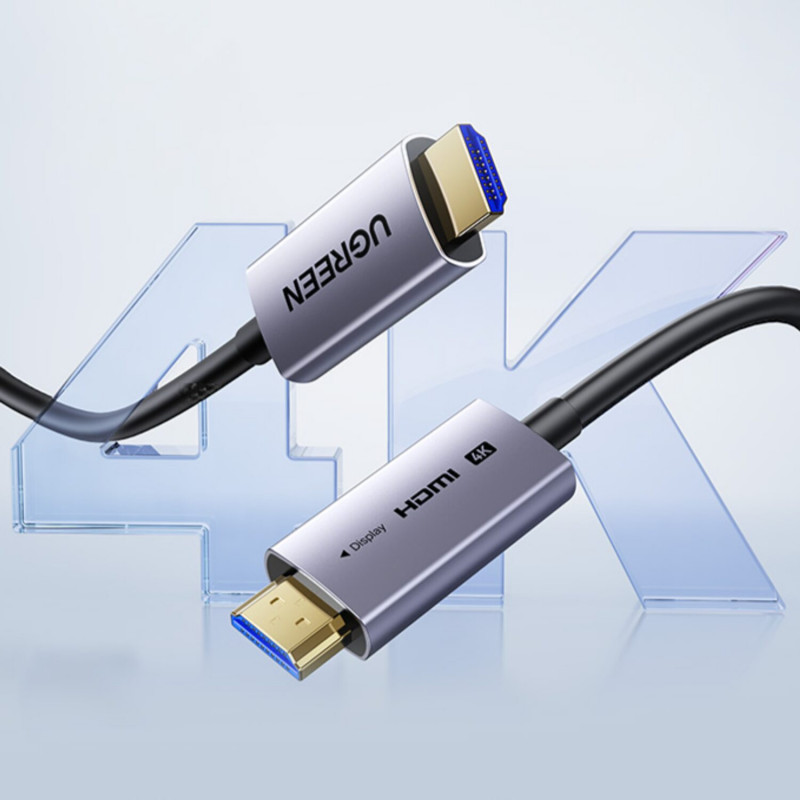 Ugreen Premium High Speed HDMI-kaapeli, 15 m, 4K, musta