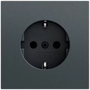 GIRA 418873 SCHUKO-pistorasia System 70, antrasiitti