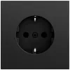 GIRA 418874 SCHUKO-pistorasia System 70 musta