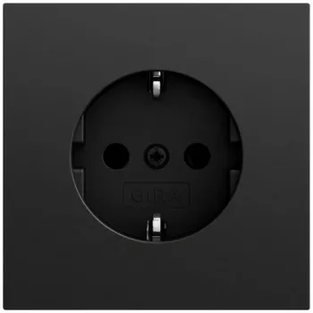 GIRA 418874 SCHUKO-pistorasia System 70 musta