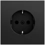 GIRA 418874 SCHUKO-pistorasia System 70 musta