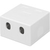 Techly 366310 pinta-asennusrasia 2 Keystone-moduulille RJ45 tai RJ11/12