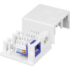 Techly 366310 pinta-asennusrasia 2 Keystone-moduulille RJ45 tai RJ11/12