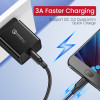 Ugreen USB-kaapeli USB-A - Micro-USB, 0,5 m, musta