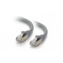 Mercodan Cat6a S/FTP patchkaapeli RJ45, 15 m, harmaa