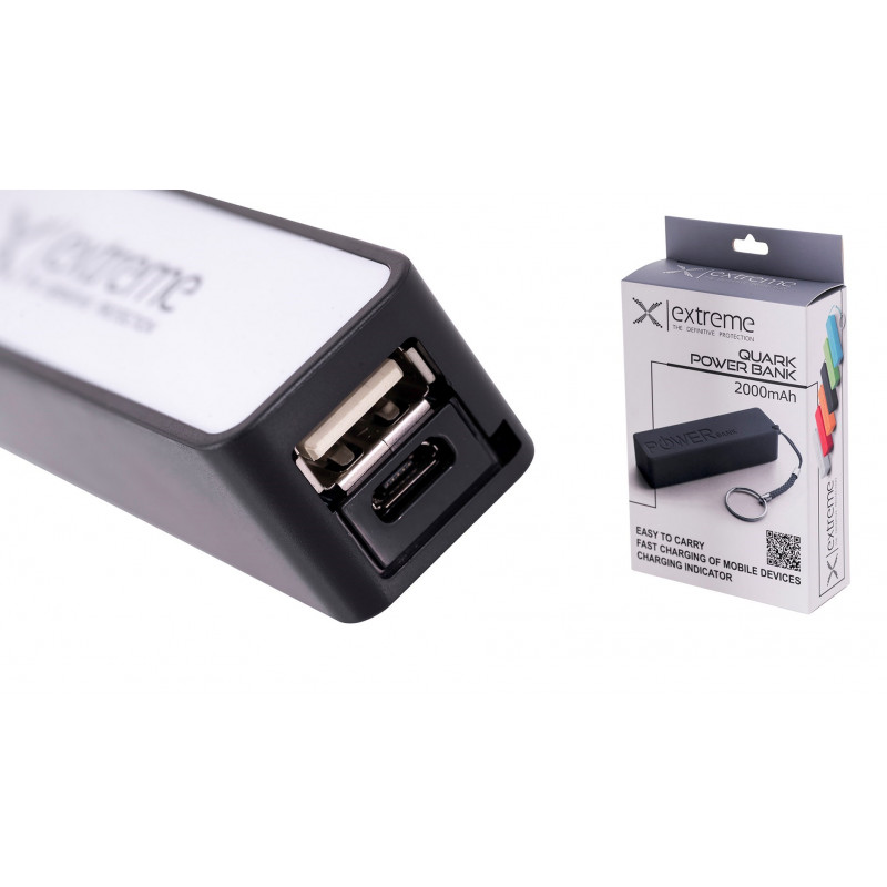 Esperanza Quark varavirtalähde 2000 mAh, musta