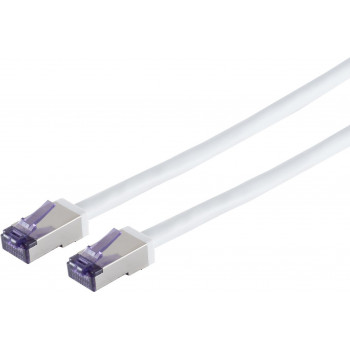Shiverpeaks Cat6a S/FTP Flex -patchkaapeli RJ45, 7,5 m, valkoinen
