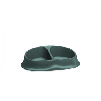 Stefanplast ruokintakaksoiskuppi Chic 0,25+0,25 l 27x17,5x7,2 cm vihreä