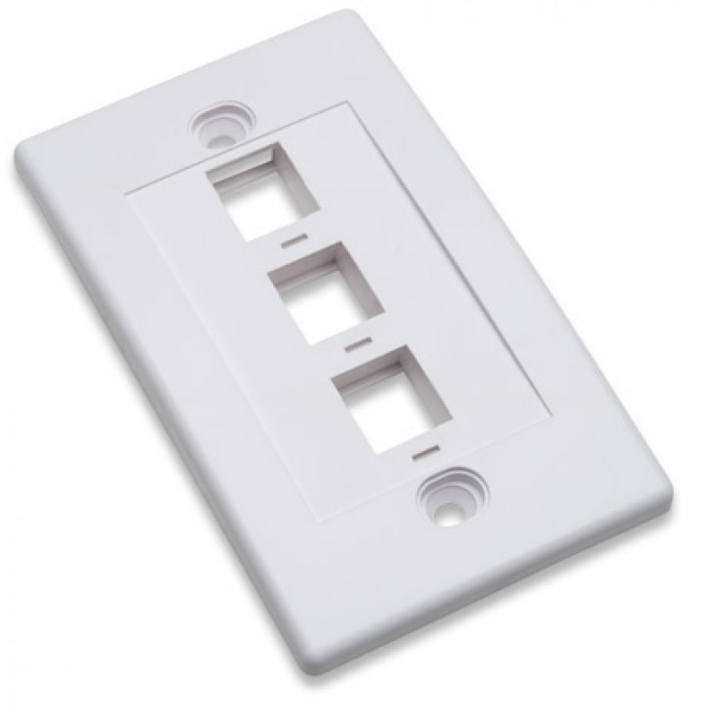 Intellinet 163309 pinta-asennusrasia 3x Keystone