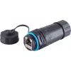 S/CONN RJ45-verkkokaapeliliitin, Cat6, IP68, lyhyt malli, ulkokäyttöön (08-01048)