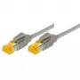 Tecline Cat6a S/FTP patch-kaapeli RJ45, 2 m, harmaa, LSZH