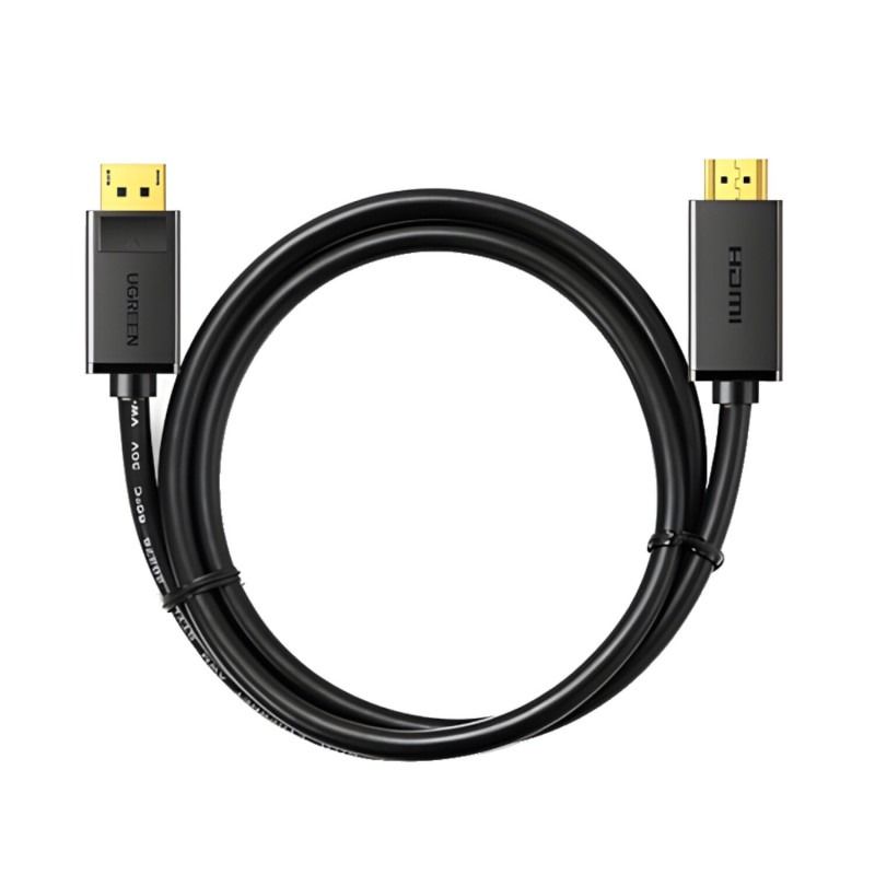 Ugreen DisplayPort–HDMI-kaapeli, 3 m, 4K, musta