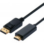 Secomp DisplayPort-kaapeli, 2 m, 4K, musta