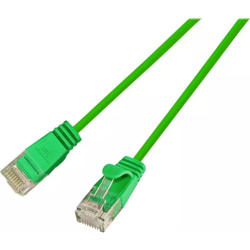 Wirewin Slim Cat6 U/UTP patch-kaapeli, 2 m, vihreä