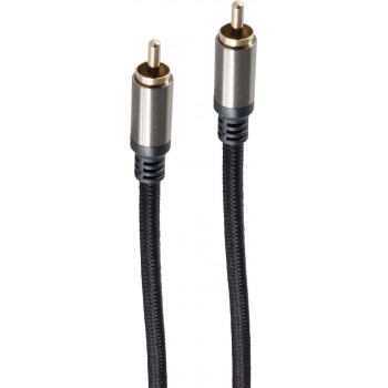 shiverpeaks BS20-40155 RCA-audiokaapeli, RCA-pistoke – RCA-pistoke, kullatut koskettimet, 1,5 m, musta