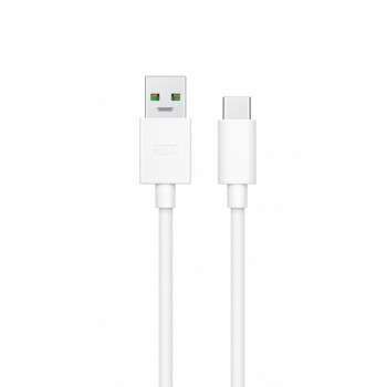 OPPO VOOC -kaapeli USB-A – USB-C, 8 A, 1 m, valkoinen (DL149)