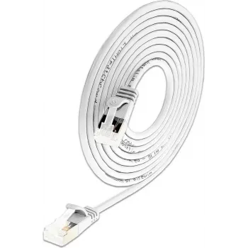 Wirewin Slim Cat6a Light -verkkokaapeli, pyöreä, U/FTP, Ø 3,8 mm, valkoinen (PKW-LIGHT-STP-K6A 0.15 WS)