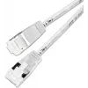 Wirewin Slim Cat6a Light -verkkokaapeli, pyöreä, U/FTP, Ø 3,8 mm, valkoinen (PKW-LIGHT-STP-K6A 0.15 WS)