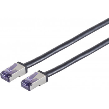 Shiverpeaks Cat6a S/FTP -verkkokaapeli RJ45, 0,15 m, musta