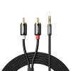 UGREEN AV116 RCA–AUX 3,5 mm -äänikaapeli 1 m – musta
