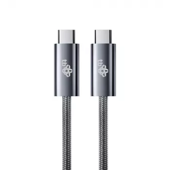 TB punottu USB 3.2 Gen 1 -kaapeli USB-C–USB-C, 1 m, 100 W, musta