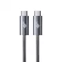 TB punottu USB 3.2 Gen 1 -kaapeli USB-C–USB-C, 1 m, 100 W, musta