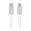 Forcell USB-kaapeli USB-C–USB-C, 2 m, 240 W, valkoinen